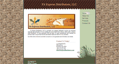 Desktop Screenshot of faexpressdistributors.com