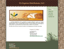 Tablet Screenshot of faexpressdistributors.com